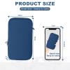 XBERSTAR Case for Texas Instruments TI-84 TI-83 Plus CE Graphing Calculators and More - Soft Diving Suit Material Travel Carrying Shockproof Storage Bag (Gray) (Blue) view 4