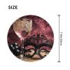 1 Mousepad with Non-Slip Rubber Base 8" Round Mouse-Mat with Stitched Edge Wine Glass Lace Mask Gaming Mousepad for Wireless Mouses Computer Laptop Home Office Desk Pad view 2