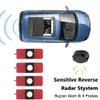 KACEPAR Car Reverse Radar Sensor Kit with Buzzer Alarm, Car Reverse Backup Parking Sensor with Sensitive Radar System, DC 12V Car Reverse Radar 0.3-2.0m/11.81-78.74in, Black view 3