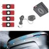 KACEPAR Car Reverse Radar Sensor Kit with Buzzer Alarm, Car Reverse Backup Parking Sensor with Sensitive Radar System, DC 12V Car Reverse Radar 0.3-2.0m/11.81-78.74in, Black view 4