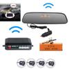 KACEPAR Wireless Car Reverse Radar with 4 Sensor Kit, Car Reverse Backup Parking Sensor with Sensitive Radar System, DC 12V Wireless Car Reverse Radar 0.3-2.0m/11.81-78.74in, Black view 4