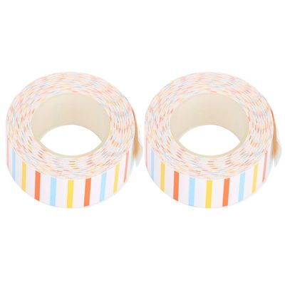 Yuecoom Label Strips, 2Pcs Print Label Tape Cute Ribbon Thermal Paper for KINGJIM/TEPRA LR5C Labeler(EQT009)