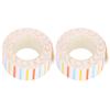 Yuecoom Label Strips, 2Pcs Print Label Tape Cute Ribbon Thermal Paper for KINGJIM/TEPRA LR5C Labeler(EQT009) view 1