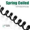 Lativu Phone Cord for Landline, 2 Pack Telephone Cord, 4.5 Ft Uncoiled(0.72 Ft Coiled), Telephone Cords for Landline Phones RJ9 4P4C, Phone Cable for All Corded Phones, Black view 2