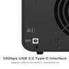 TERRAMASTER D4-320 External Hard Drive Enclosure - 4bay USB 3.2 Gen2 10Gbps Type-C USB Storage Hot Swappable Plug and Play (Diskless) view 3