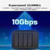 TERRAMASTER D4-320 External Hard Drive Enclosure - 4bay USB 3.2 Gen2 10Gbps Type-C USB Storage Hot Swappable Plug and Play (Diskless) view 4