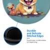 2 PCS Mousepad with Non-Slip Rubber Base 8" Round Mouse-Mat with Stitched Edge Funny Animal Corgi Gaming Mousepad for Wireless Mouses Computer Laptop Home Office Desk Pad view 4
