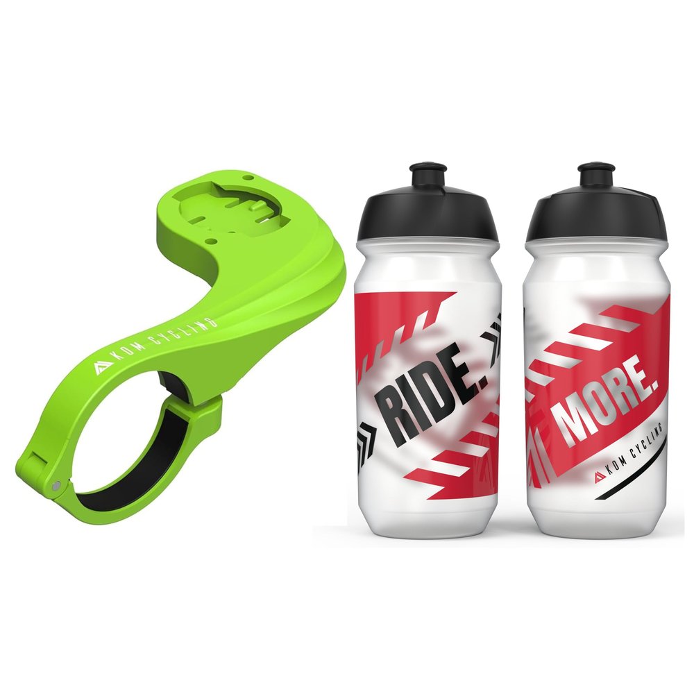 KOM Cycling Wahoo Outfront Mount + 2X Ride More Bottles
