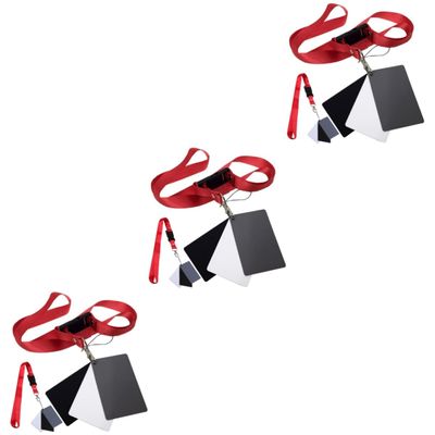 Gadpiparty 6pcs Lanyard for Accurate Exposure Photography Portable Card for and Video Calibration