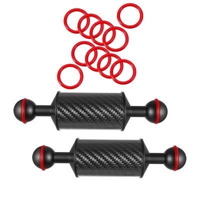 2PCS Carbon Fiber Float Arm & 10Packs Silicone O-Ring