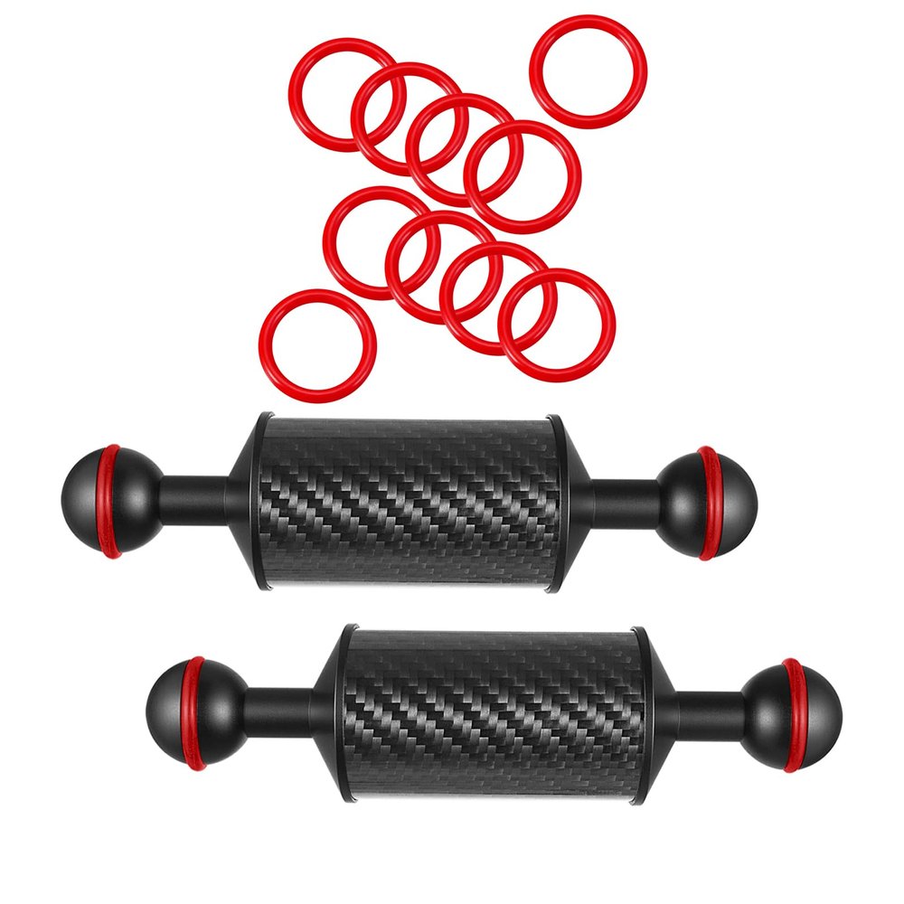 2PCS Carbon Fiber Float Arm & 10Packs Silicone O-Ring