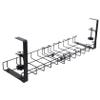 Gadpiparty Under Desk Cable Organizer Tray Durable Cord Management for Tidy Workspaces Storage for Cables and Wires for Home and Office Use Black Color view 1