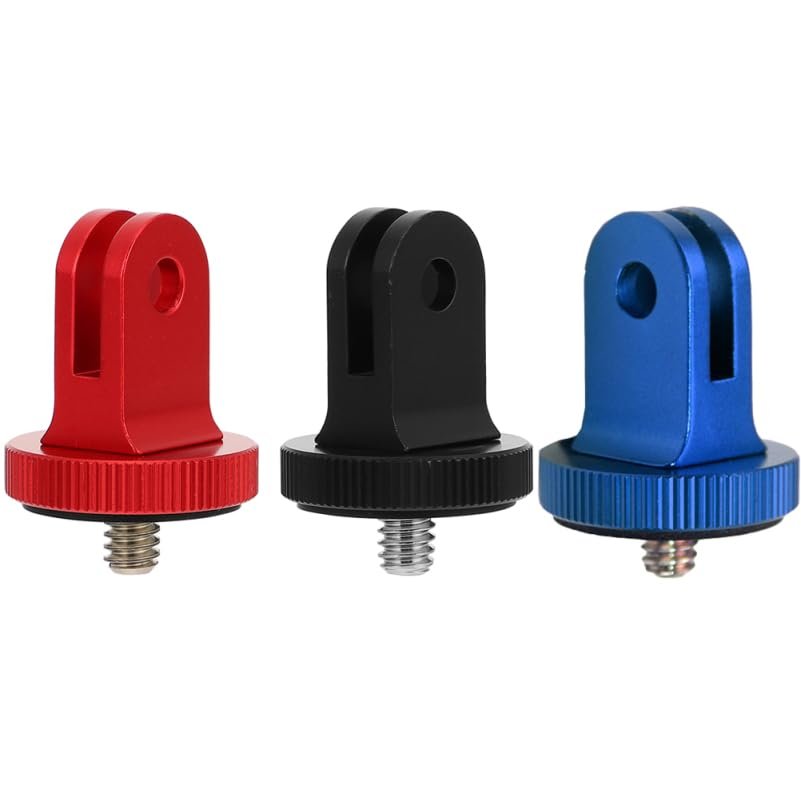 ARTIBETTER Universal Tripod Mount Adapter Screw 1/4 Inch Thread CNC Aluminum Alloy Camera Mount Plate Compatible with Selfie Sticks and Camera Accessories for Stable Photography