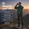 GOVIEW ZOOMR 10x42 Binoculars  Lightweight, Durbale Binoculars for Adults w/Smartphone Adapter GFRP Housing, Anti-Fog & Multi-Coated Lens  for Birdwatching, Wildlife, Boating, Oak Green view 2