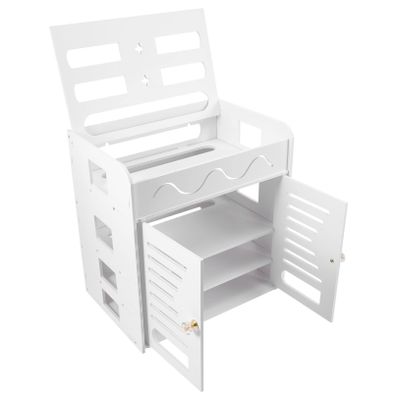 jojofuny Router Storage Box Practical and Creative Cable Container Heat-Resistant Wall Rack for Hiding Cables for Use