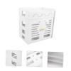 jojofuny Router Storage Box Practical and Creative Cable Container Heat-Resistant Wall Rack for Hiding Cables for Use view 4