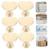 Gadpiparty 6pcs Heart Shaped Zinc Alloy Drawer Pulls Boy Girl Room Furniture Handles Charming Design for Cabinets and Dressers Durable and Easy to Grip view 3