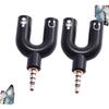 4pcs Cable Head Male to Female y Splitter Cable Head Audio Splitter for Phone Microphone Computer High Conductivity Portable Design view 4
