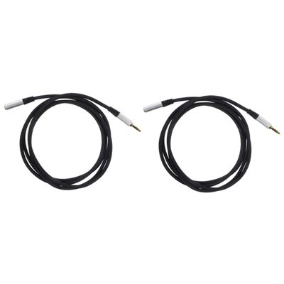 2pcs Audio Cable Extension Male to Female Aux Cord for Car Home Stereo
