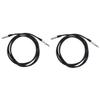 2pcs Audio Cable Extension Male to Female Aux Cord for Car Home Stereo view 1
