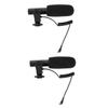 2pcs Photography Interview Microphone Professional Condenser Mic for Cameras Lightweight Design Shock Resistance for Audio Recording view 1