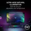 Razer Aether Monitor LED Light Bar: Front & Back Lighting - Wide Natural Illumination - Fits Most Monitor Sizes - Chroma RGB - Works with Alexa, Google Home - Razer Gamer Room App for Unified Control view 3