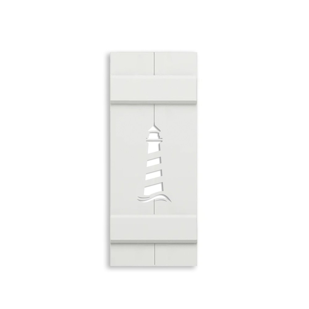 Nautical Shutter, Lighthouse Shutter for Your Beach House-Sold Individually (Width: 11.5, Height: 40.5)