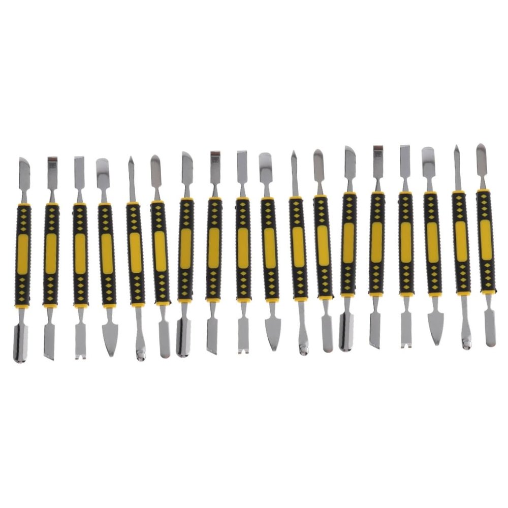 DirectNine Basics 18pcs Injection-Molded Metal Tool for Phone Shell Disassembly Prying and Dismantling Tools Non- Handle for Mobile Devices Tablets and Laptops