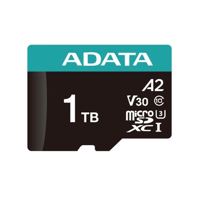 ADATA Premier microSDXC/SDHC UHS-I Class 10 Memory Card - 1TB - High-Speed, Reliable Storage - Smartphones, Tablets & Cameras - Includes SD Adapter - 1 Pack - AUSDX1TUI3V30SA2-RA1
