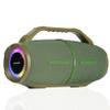 Sharp GX-BT490 Bluetooth Speaker with DSP Technology | Waterproof IP67 | 10 Hour Playtime | Light Effects | 120W Max Power with Deep Bass | True Wireless Pairing | Hands-Free Calling | Strap | Green view 1