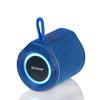 Sharp GX-BT190 Crystal Clear Series Portable Bluetooth Speaker | Waterproof IP67 Floats on Water | 15 Hour Playtime | 6 Mood Light Modes | True Wireless Pairing | Hands-Free Calling | Lanyard | Blue view 1