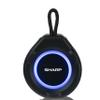 Sharp GX-BT190 Crystal Clear Series Portable Bluetooth Speaker | Waterproof IP67 Floats on Water | 15 Hour Playtime | 6 Mood Light Modes | True Wireless Pairing | Hands-Free Calling | Lanyard | Black view 4