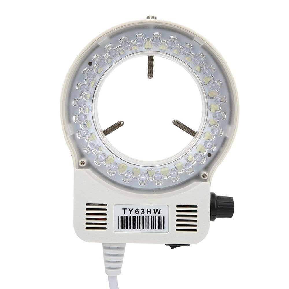 flexman AC 110~240V 5W LED Ring Light, 95mm Selfie Ring Light, 360 Uniform Illumination Adjustable Ring Lamp for Stereo Microscopes Cameras