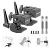 NEEWER 2 Pack Super Clamp with 5/8" Stud, Spring Lock, 2.4" Jaw Grip Heavy Duty Crab Pole Clamp for Round Pipe Flat Surface, for Photography Studio Camera Lighting Mounting, Max Load 33lb/15kg, UA017 view 1