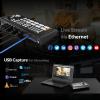 AVMATRIX Multi Camera Video Switcher for Live Streaming, 4CH HDMI Inputs, 6CH Audio Mixer Swither, USB/SD-Card Record, Ethernet & USB Output Live Streaming Shark H4 view 4