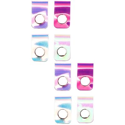 OSALADI 8pcs Cable Storage Buckle Snap Button for Earphone and Data Cable Organization Portable Winder for Random Colors