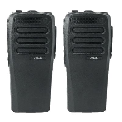 2Pack Black CP200D Housing Case Front Cover with Speaker Compatible with Radio CP200D