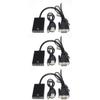 OSALADI 3pcs to Adapter with Audio Cable Converter for Pc Laptop Projector and Black Supports Xp at Connectors view 1