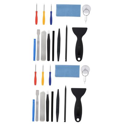 OSALADI 2sets Opening Disassemble Tool Repair Kit for Phone Electronics Tools Scratch-Free 14pcs*2