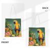 VTCTOASY Summer Parrot Pineapple Bird Print Canvas Tote Bags Lightweight Shoulder Bag Reusable Grocery Shopping Bag Handbags for Women Men view 4