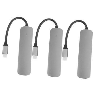 OSALADI 3pcs Type-c USB Hub Adapter Portable Data Hub USB Ports Transmission Speed and Indicator Light for and Other Devices