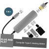 OSALADI 3pcs Type-c USB Hub Adapter Portable Data Hub USB Ports Transmission Speed and Indicator Light for and Other Devices view 4