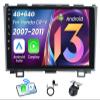 8Core 4+64GB Car Radio Stereo for 2007-2011 Honda CRV: 9" 1280 * 800 IPS Touchscreen Wireless Carplay Android Auto 5GWiFi Bluetooth5.0 FM/AM DSP GPS 1080p Camera Android 13 Head Unit SWC Splitscreen view 1