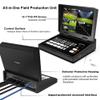 AVMATRIX Shark Multi Camera Video Mixer Switcher for Live Streaming, 4CH HDMI Inputs, 6CH Audio Mixer Swither, 10.1 inch FHD Screen, USB/SD-Card Record, LAN & USB Output Live Streaming H4Plus view 3