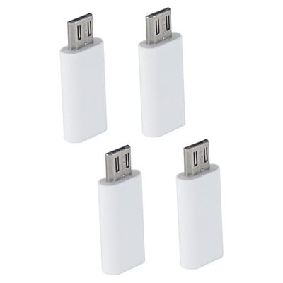 OSALADI 4pcs Charging Type c Cable Adapter White Type-Converter Micro USB to for Devices
