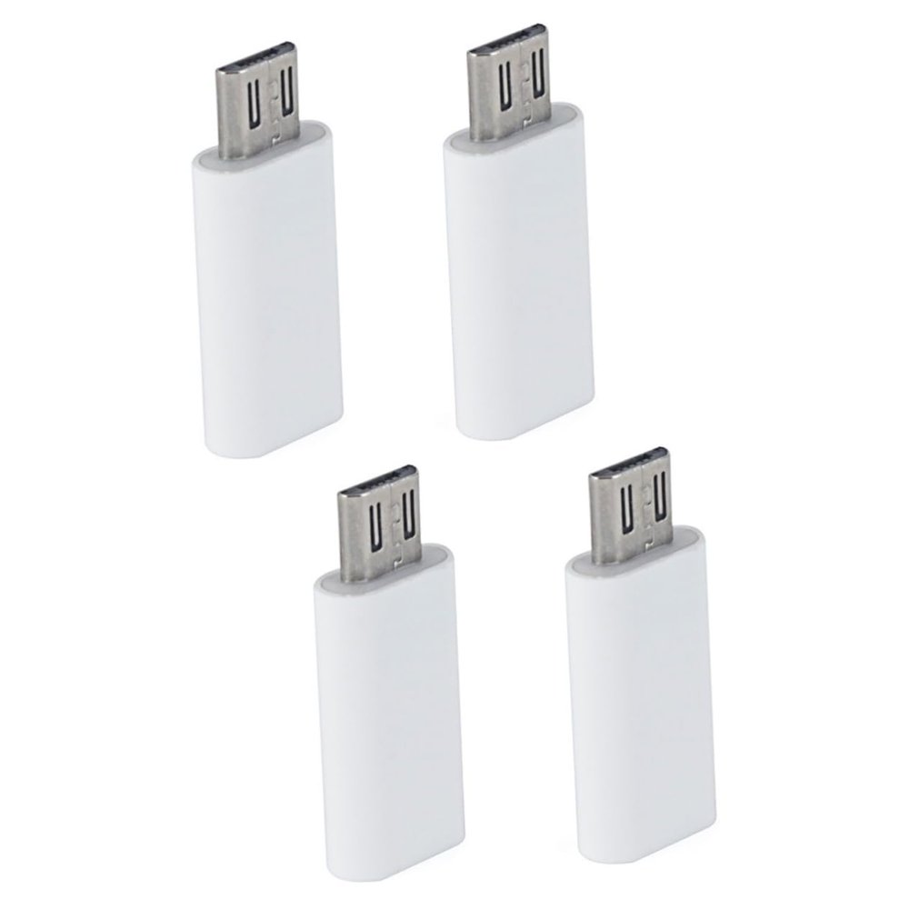 OSALADI 4pcs Charging Type c Cable Adapter White Type-Converter Micro USB to for Devices