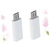 OSALADI 4pcs Charging Type c Cable Adapter White Type-Converter Micro USB to for Devices view 3
