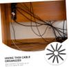 jojofuny 72pcs Charging Cord Organizer Data Cable Snap for Nightstand Leather Cable Holders Headphone Cord Storage Tidy Desktop view 3