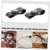 jojofuny 72pcs Charging Cord Organizer Data Cable Snap for Nightstand Leather Cable Holders Headphone Cord Storage Tidy Desktop view 4
