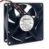 3110KL-04W-B79 12V 0.38A 80MM Fan - 8025 8CM 3-Wire Cooling Fan, Black view 2